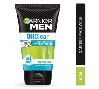 Garnier Men Oil Clear Deep Cleansing Clay Face Wash 100g