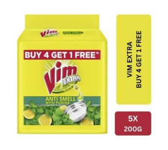 Vim Extra Anti Smell With Pudina 5 Bars 5x200g