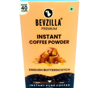 Bevzilla Premium Instant Coffee Powder English Butterscotch Makes 40 Cups Short Description: