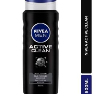 Nivea Men Active Clean Body, Face & Hair Shower Gel 500ml