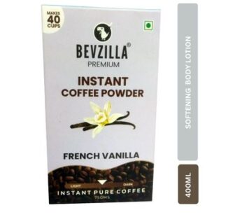 Bevzilla Premium Instant Coffee Powder French Vanilla Makes 40 Cups