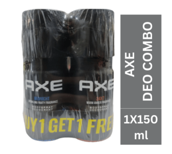 Axe Midnight Fruity Fragrance +Axe 24 x7Warm Amber Fragrance (Combo)1ux150ml