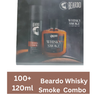 1u Beardo Whisky Smoke 100ml+Beardo Whisky Smoke Perfume body spray Combo 120m